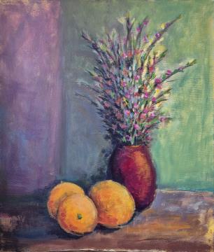 Tihožitje pomaranče (Akril-platno - 50x60) Mojca Godec